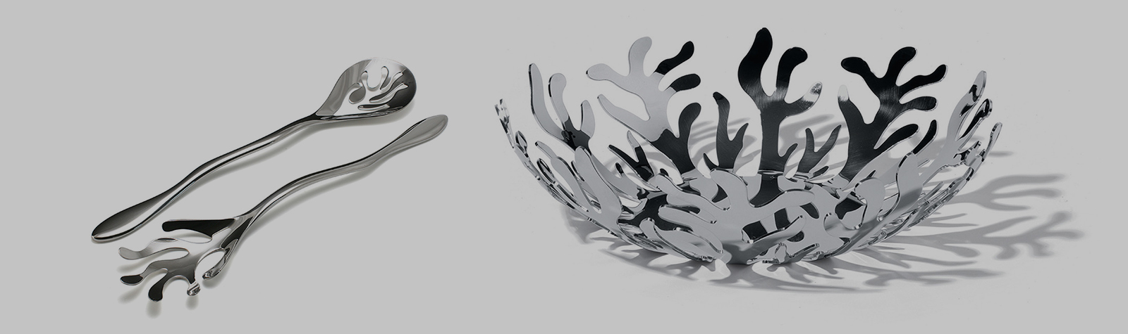 Alessi Mediterrano Fruit basket and salad set